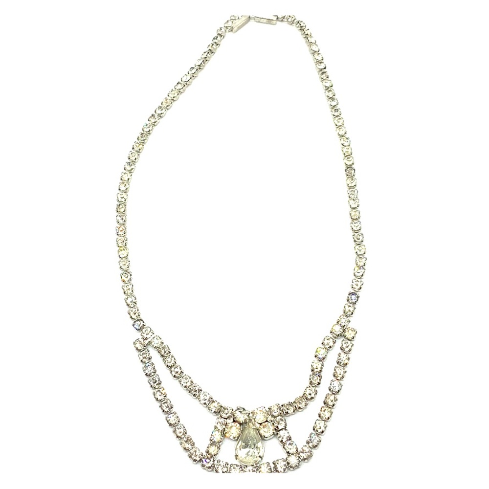 Art Deco ‘1950’s clear crystal
